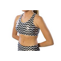 Youth Pizzazz Chevron Metallic Sports Bra